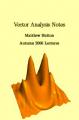 Small book cover: Vector Analysis Notes