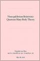Book cover: Nonequilibrium Relativistic Quantum Many-Body Theory