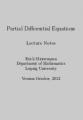 Small book cover: Partial Differential Equations