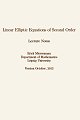 Book cover: Linear Elliptic Equations of Second Order