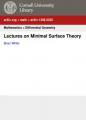 Book cover: Lectures on Minimal Surface Theory