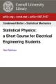 Small book cover: Statistical Physics: a Short Course for Electrical Engineering Students