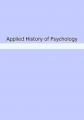 Small book cover: Applied History of Psychology