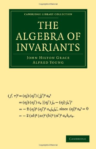 Large book cover: The Algebra of Invariants