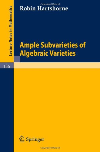 Large book cover: Ample Subvarieties of Algebraic Varieties