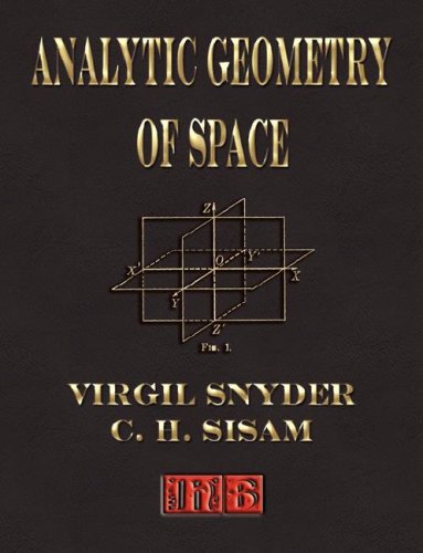 Large book cover: Analytic Geometry of Space