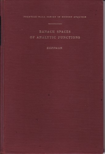Large book cover: Banach Spaces of Analytic Functions