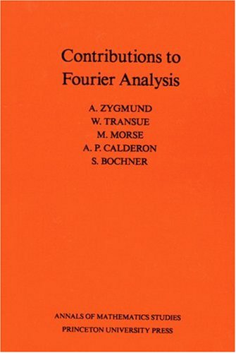 Large book cover: Contributions to Fourier Analysis