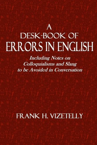 Large book cover: A Desk-Book of Errors in English