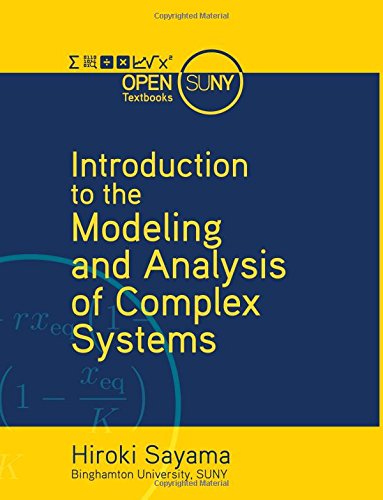 Large book cover: Introduction to the Modeling and Analysis of Complex Systems