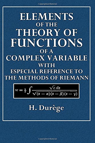Large book cover: Elements of the Theory of Functions of a Complex Variable