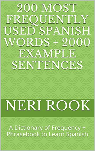 Large book cover: 200 Most Frequently Used Spanish Words + 2000 Example Sentences