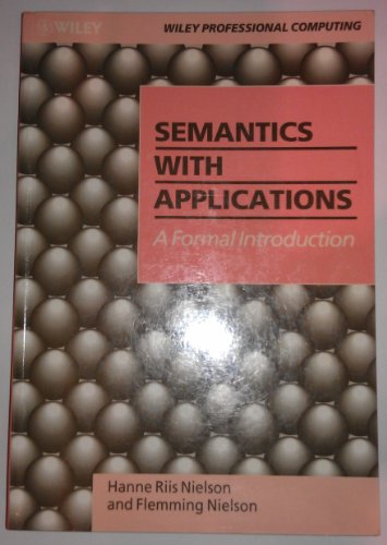 Large book cover: Semantics With Applications: A Formal Introduction