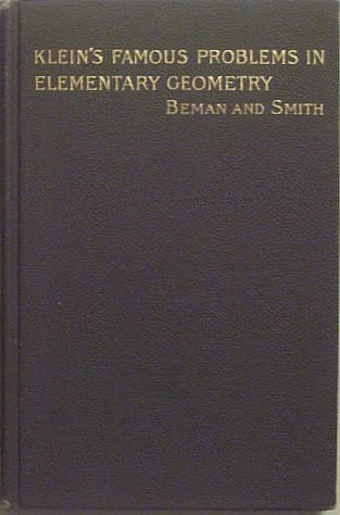 Large book cover: Famous Problems of Elementary Geometry