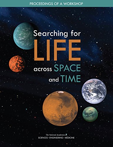 Large book cover: Searching for Life Across Space and Time