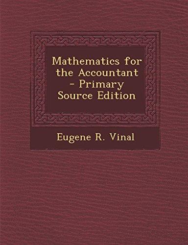 Large book cover: Mathematics for the Accountant