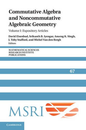 Large book cover: Commutative Algebra and Noncommutative Algebraic Geometry