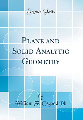 Large book cover: Plane and Solid Analytic Geometry