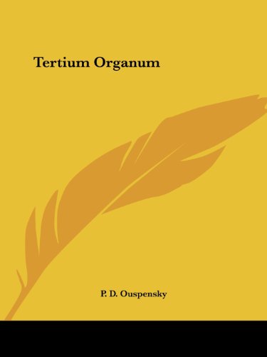 Large book cover: Tertium Organum