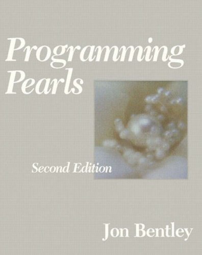 Large book cover: Programming Pearls