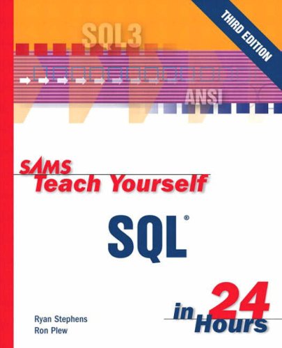 Large book cover: Sams Teach Yourself SQL in 24 Hours