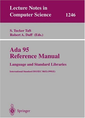 Large book cover: Ada 95 Reference Manual