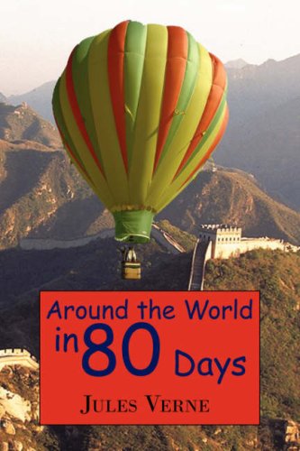 Large book cover: Around the World in 80 Days