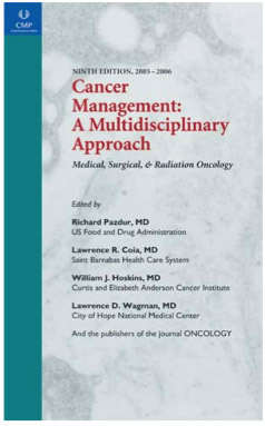 Large book cover: Cancer Management: A Multidisciplinary Approach