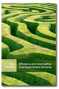 Large book cover: Efficiency and Externalities in an Open-Ended Universe