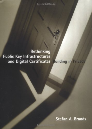 Large book cover: Rethinking Public Key Infrastructures and Digital Certificates