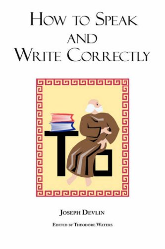 Large book cover: How to Speak and Write Correctly