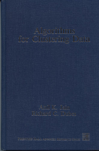 Large book cover: Algorithms for Clustering Data