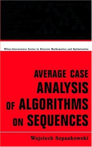 Large book cover: Average Case Analysis of Algorithms on Sequences