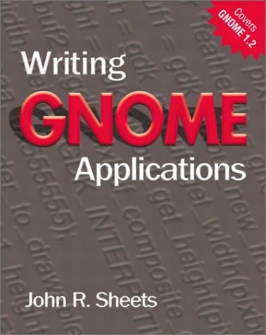 Large book cover: Writing GNOME Applications