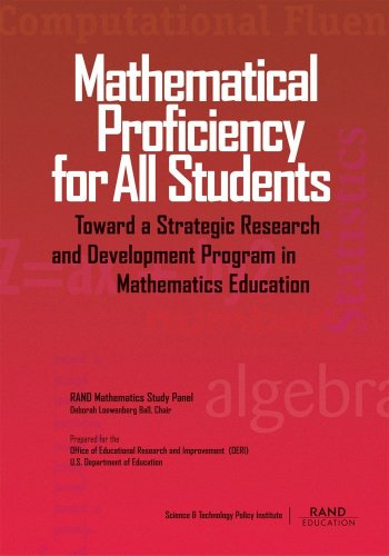Large book cover: Mathematical Proficiency for All Students
