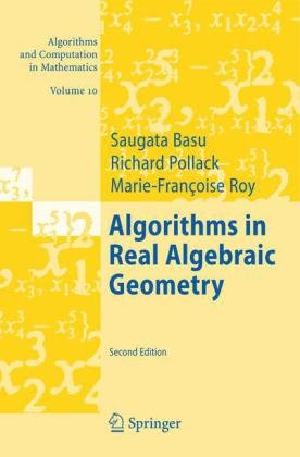 Large book cover: Algorithms in Real Algebraic Geometry