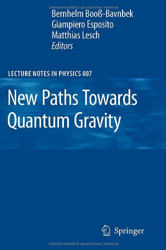 Large book cover: New Paths Towards Quantum Gravity
