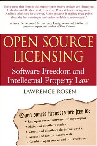 Large book cover: Open Source Licensing: Software Freedom and Intellectual Property Law