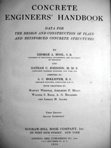 Large book cover: Concrete Engineers' Handbook