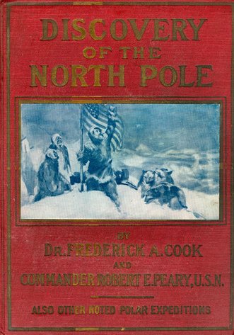 Large book cover: Discovery of the North Pole