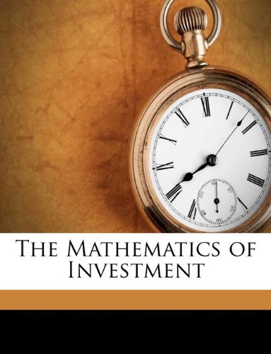Large book cover: The Mathematics of Investment