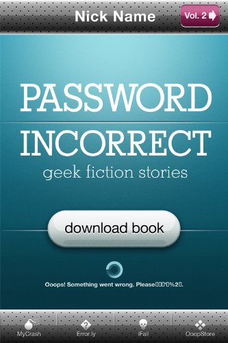 Large book cover: Password Incorrect