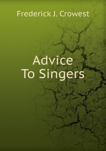 Large book cover: Advice to Singers