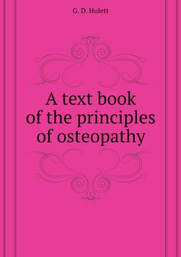 Large book cover: A text book of the principles of osteopathy