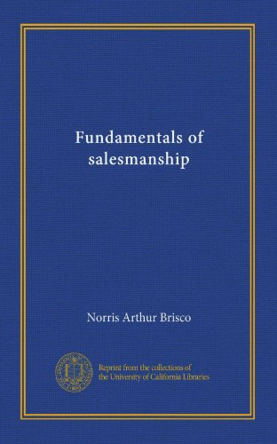 Large book cover: Fundamentals of Salesmanship