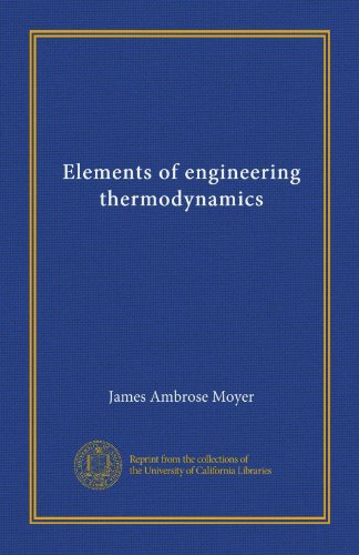 Large book cover: Elements of Engineering Thermodynamics