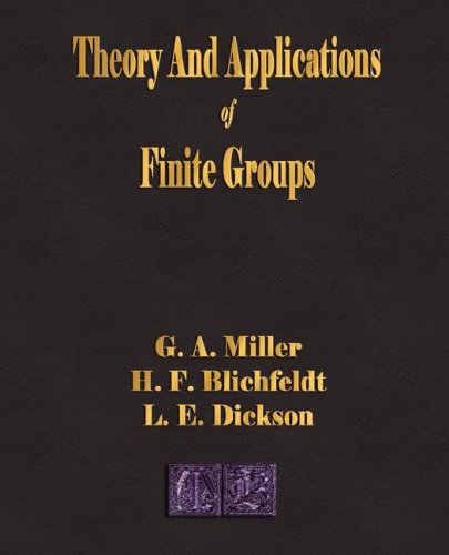 Large book cover: Theory and Applications of Finite Groups
