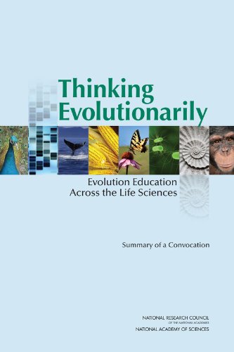 Large book cover: Thinking Evolutionarily: Evolution Education Across the Life Sciences